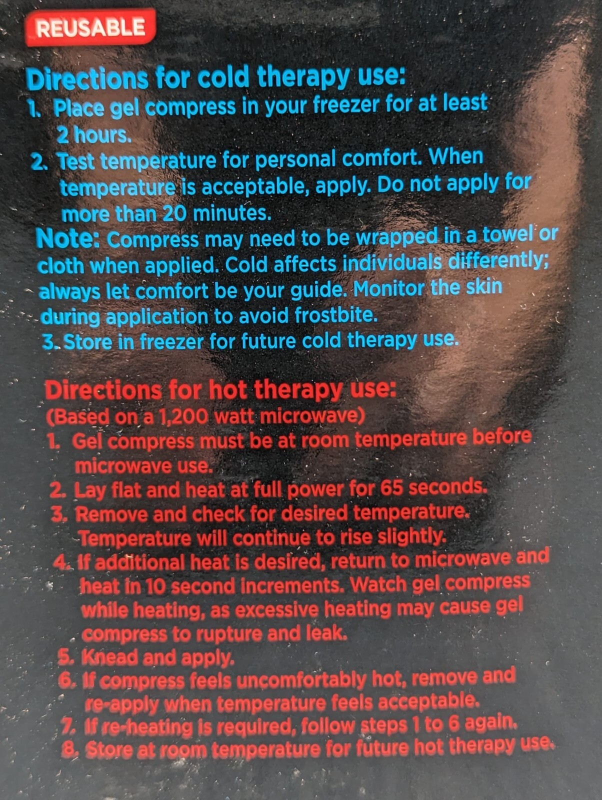 Lot of 3 x Hot or Cold Large Reusable Compress Hot or Cold Therapy