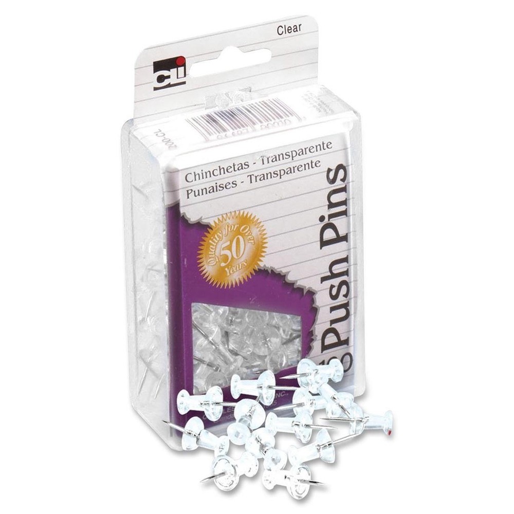 Charles Leonard Push Pins Clear