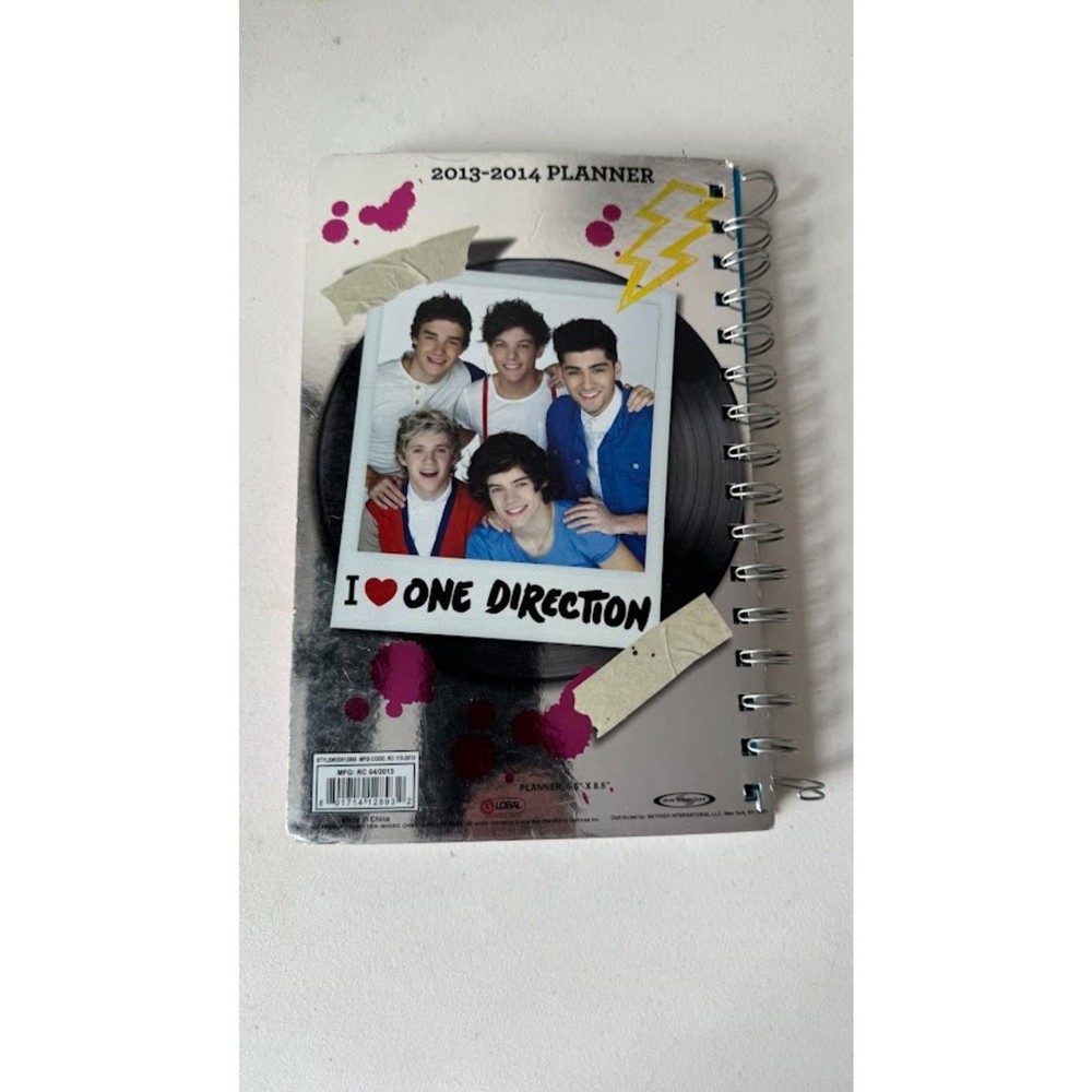 One Direction Spiral Bound Agenda Planner Journal 2013-2014