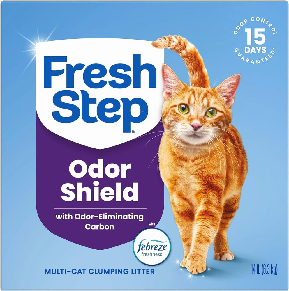 Fresh Step Clumping Cat Litter, Multi-Cat, Long Lasting Odor Control Kitty Litte