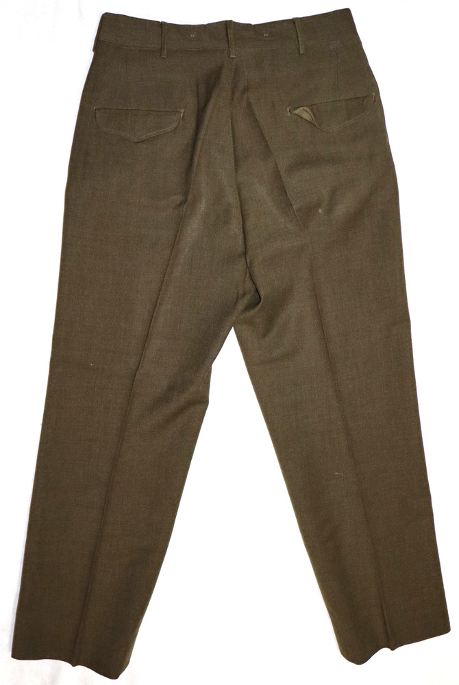 ORIGINAL POST WWII 1952 DATED WOOL FIELD TROUSERS