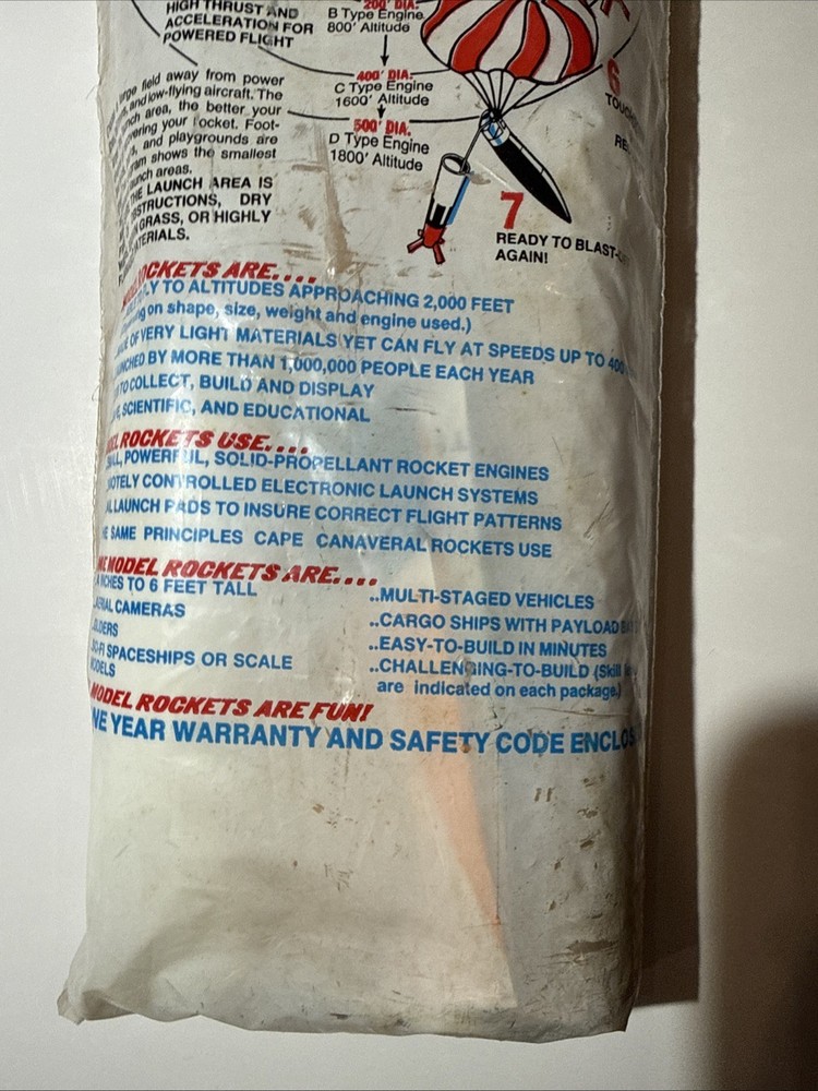 Estes • Explorer #1974 • Flying Model Rocket Kit • Skill Level 3 • New/Sealed