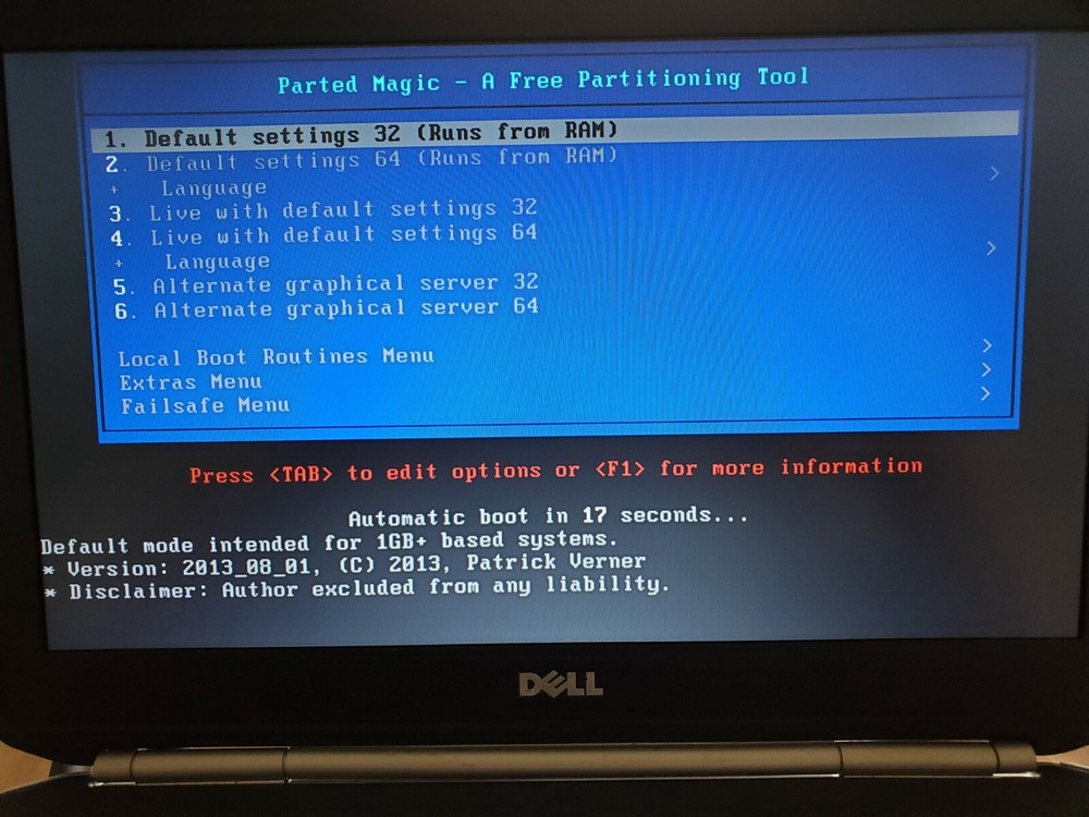 Parted Magic Live OS Linux/Windows Partition Manager CD