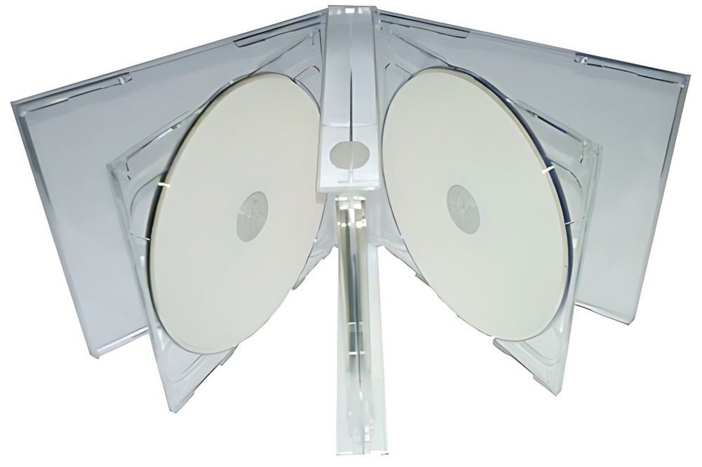 Clear Quintuple 5 Disc CD Jewel Case Lot