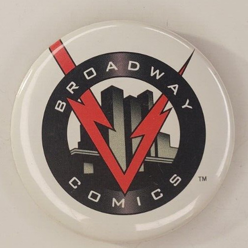 Vintage Broadway Comics Promo Pinback Button
