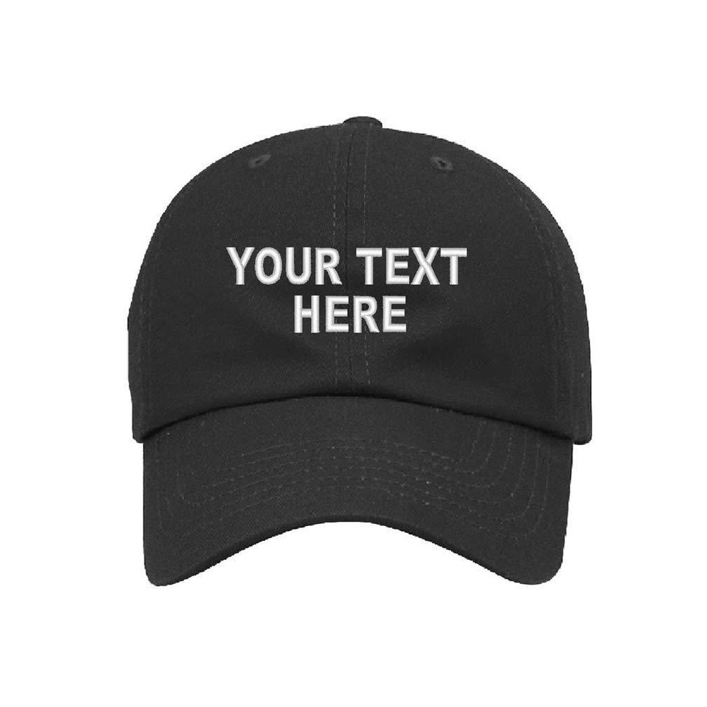Custom Embroidered Hat - Personalized Your Text on Dad Hat Baseball Cap