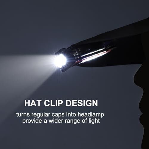 Mini Keychain Flashlight with Clip, 8 Modes Pocket Flash Light, Red 2 BALCK