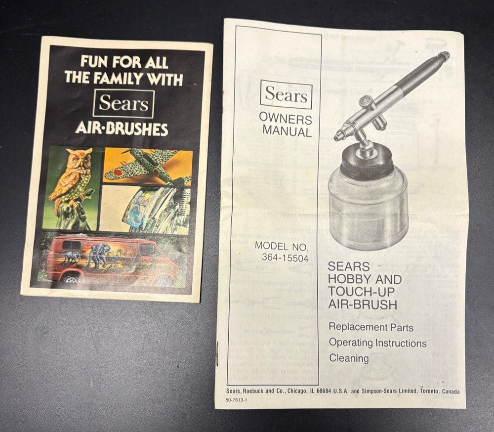 VIntage SEAR'S Complete Air Brush Set