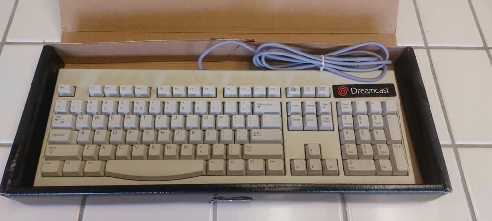 Sega Dreamcast Keyboard Controller Console System