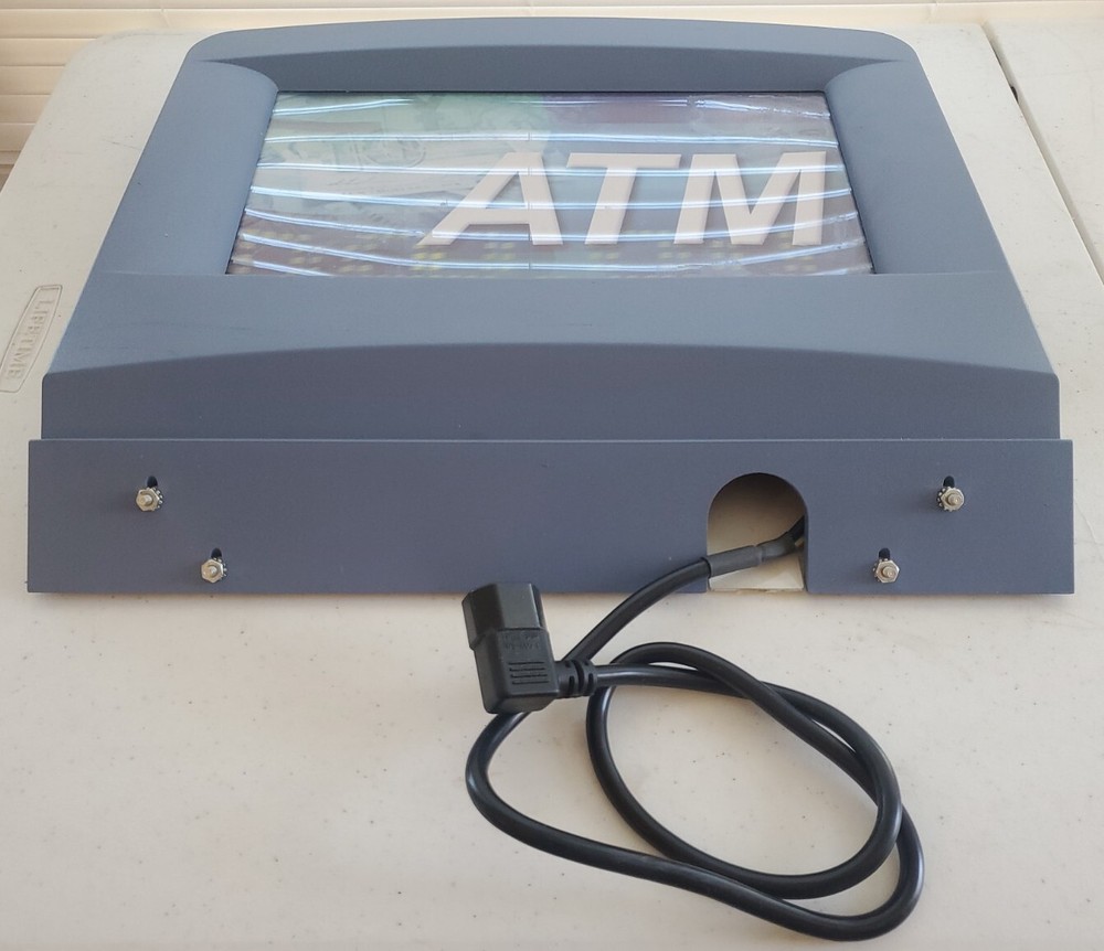 TRITON 9100 ATM MACHINE LIGHTED TOPPER - BULE