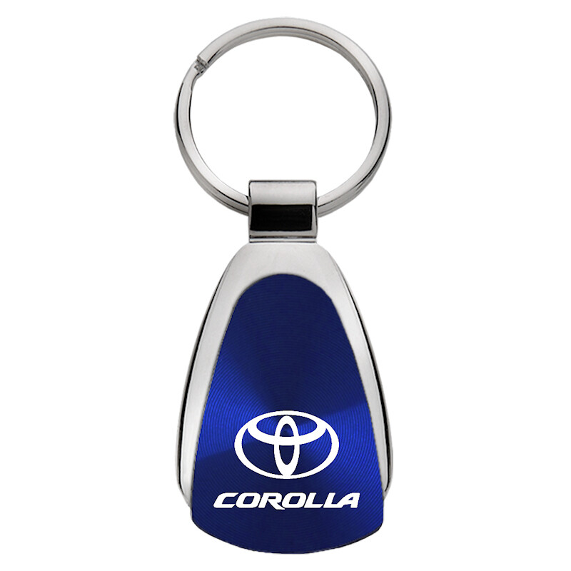 Toyota Corolla Tear Drop Key Ring (Blue)