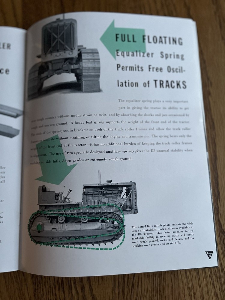 1930’s Caterpillar D8 Diesel Tractor Brochure