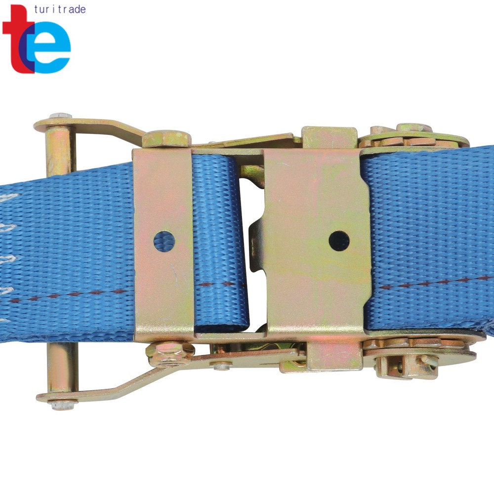 Wheel Chock Tie-Down Kit 4PCS E Track Wheel Chock 2PCS 7.5' Tie-Down Strap
