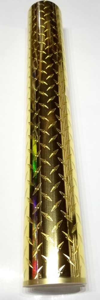 Gold Diamond Plate Sign Plotter Cutter Vinyl Roll