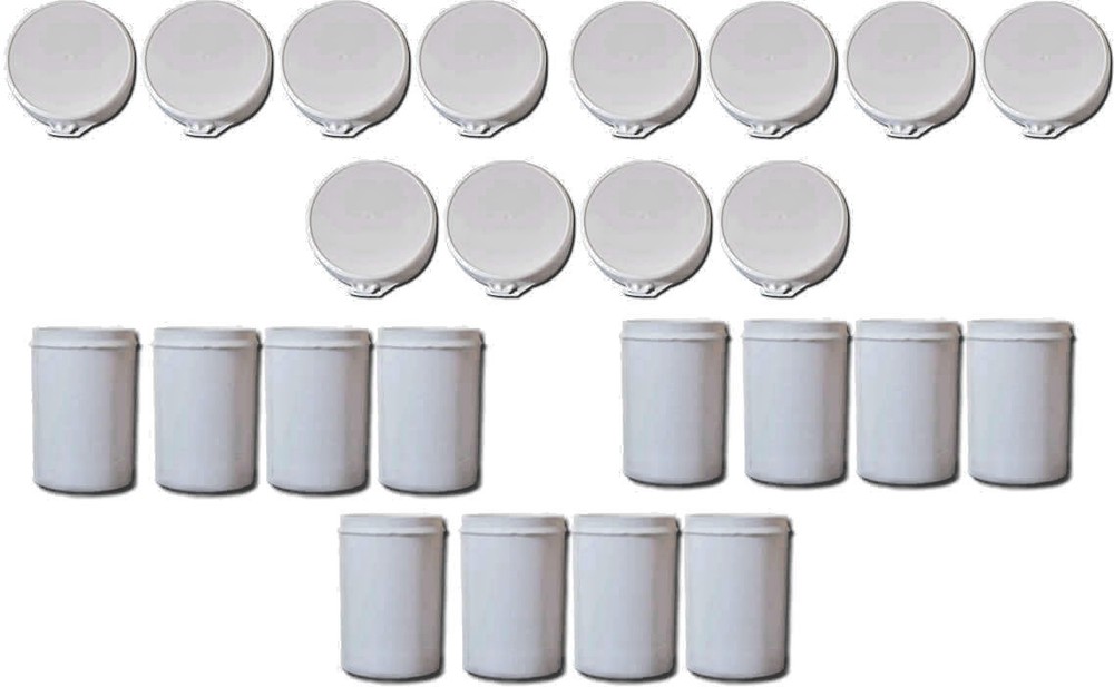 Tamper Proof Containers & Lids 265ml Snap Secure Plastic Pots PP Push-on Lid