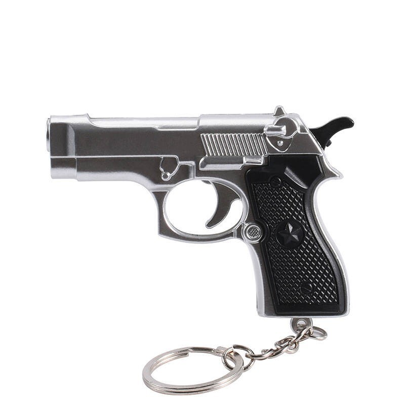 * 2023 Beretta M92 Mini Gun Laser Pointer, LED Flashlight Keychain - Cat *
