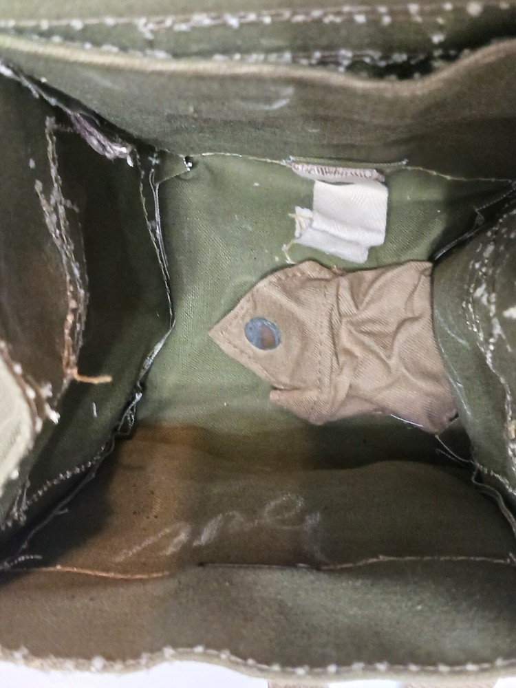 Genuine WWII Dated Webbing Haversack British Engineer Canvas Shoulder Bag