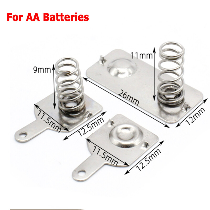 AA AAA Battery Holder Compartment Handset Terminal Set Spring Solder Tabs Remote