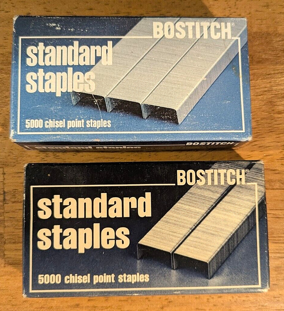Staples for a Desktop Stapler, 6 full Boxes