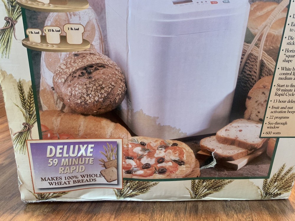 BREADMAN TR444 Deluxe Rapid Automatic Breadmaker Machine Bread Maker Sealed Item