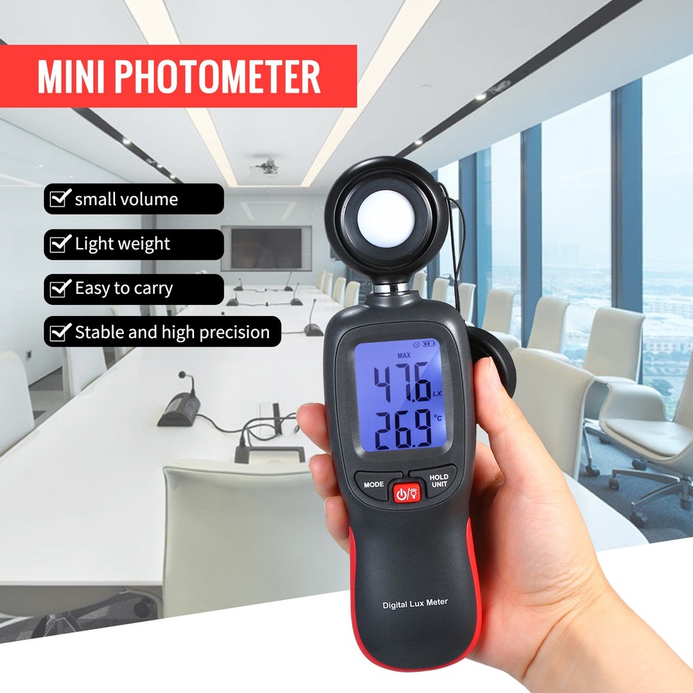 Digital Meter LCD Display Handheld Illuminometer Mini Luminometer XFYR
