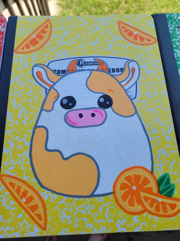 HAND PAINTED Squishmallow Composition Notebooks 5 Pack