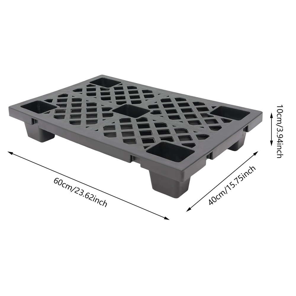 6 Pcs Moisture-proof Plastic Pallets Stackable Interlocking Storage Pallets