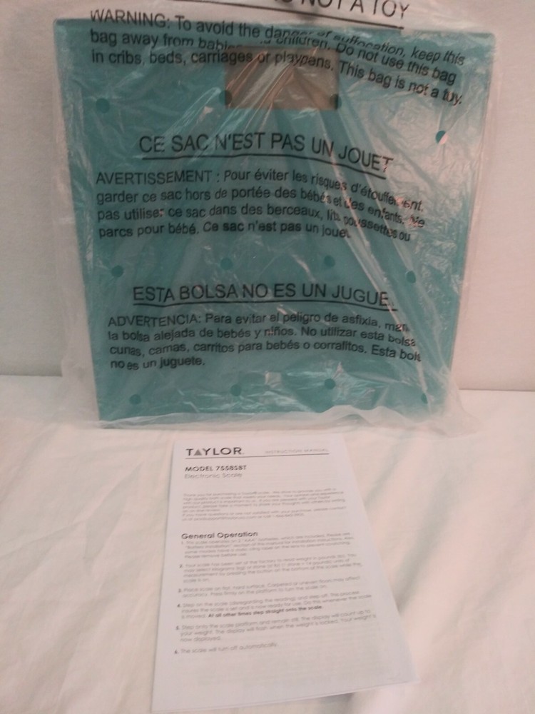 TAYLOR GLASS DIGITAL BATH SCALE