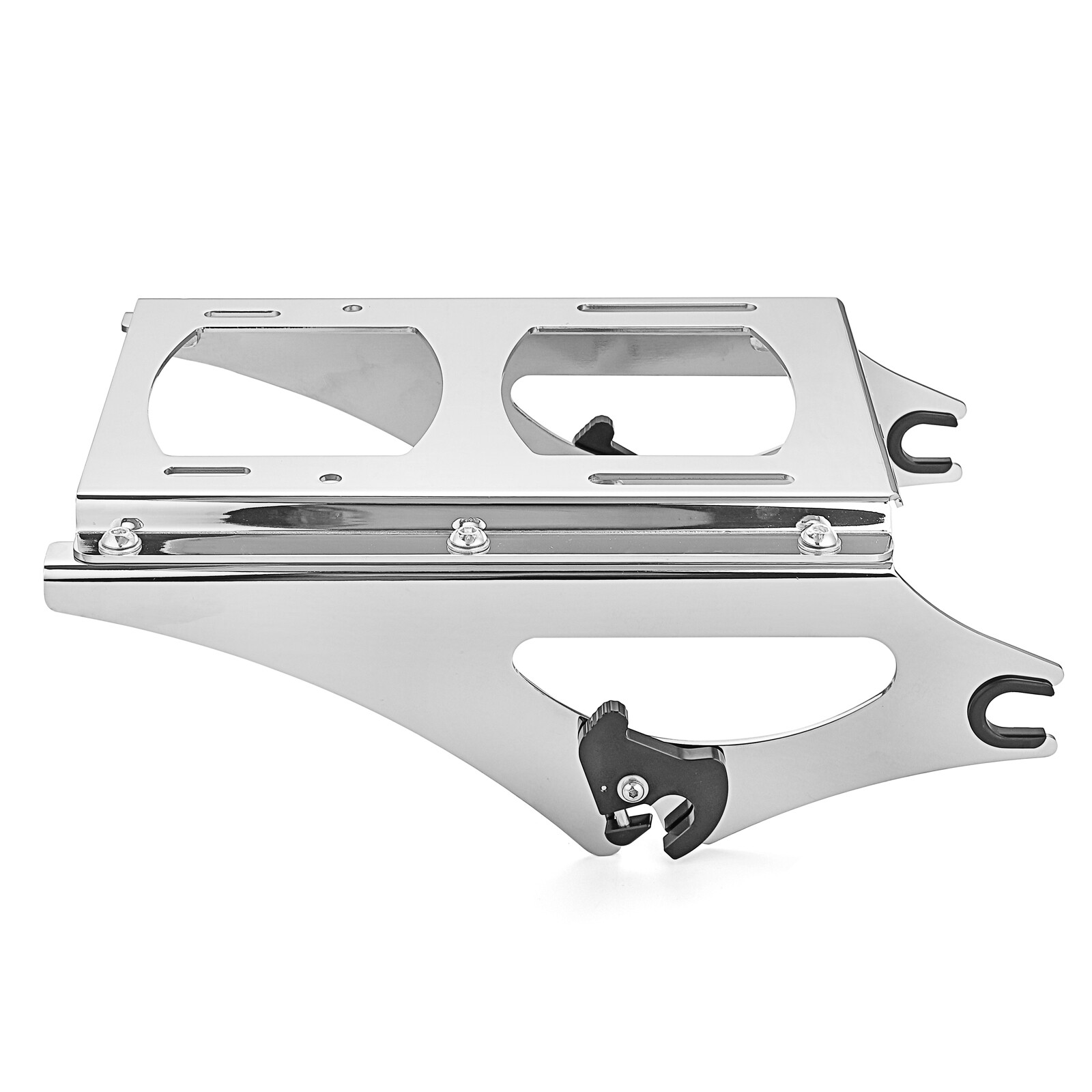 For 09-13 Harley Touring Quick Release Two-up Tour Pack Rack Mount + Docking Kit