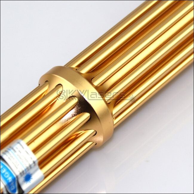 450nm Blue Laser Pointer Adjustable Focus Visible Beam Light Laser Pen +Case