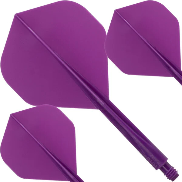 SOLID PURPLE CONDOR AXE DART SHAFT/FLIGHT COMBO STANDARD FLIGHT LONG SHAFT