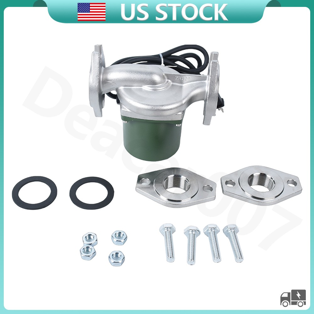 Stainless Steel Circulator Pump 115V 1/25hp For Hardy Boiler Taco 008-SF6 US