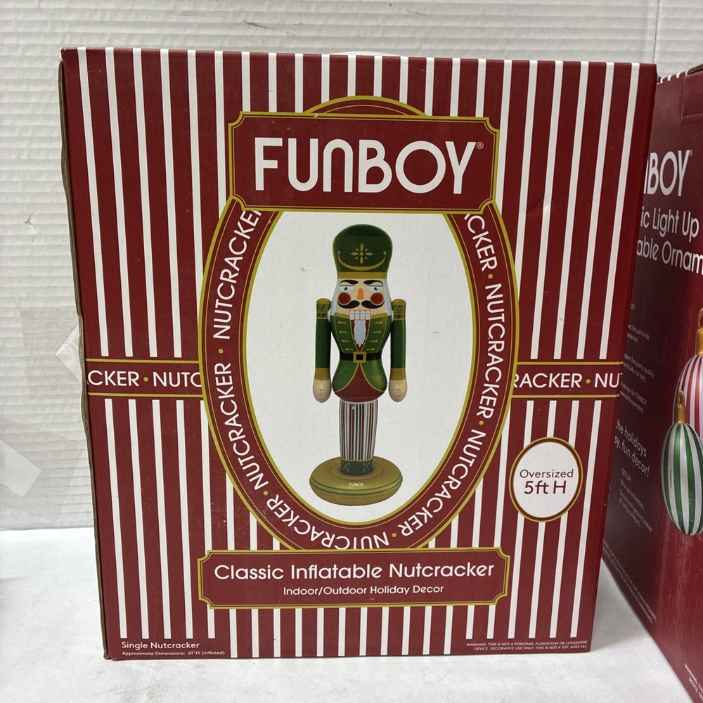 FUNBOY Classic Inflatable Nutcracker 5ft H
