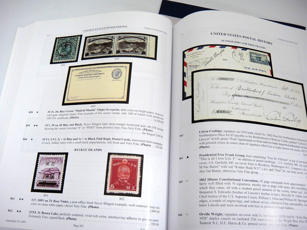 Harmer Stamp and Coin Auction Catalogs 2005 Color Singles Gambia Roman States +