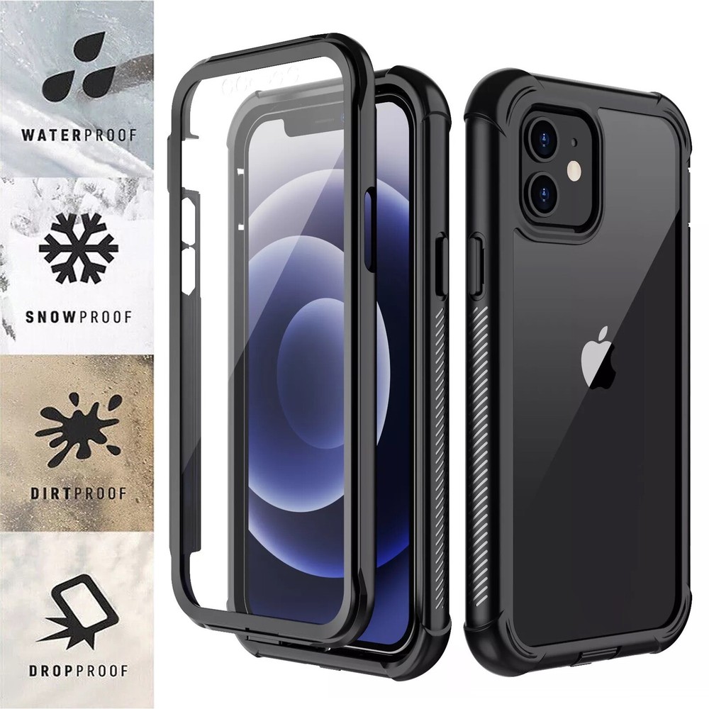 For iPhone 12 Mini Case Shockproof Water Resistant case with Screen Protector