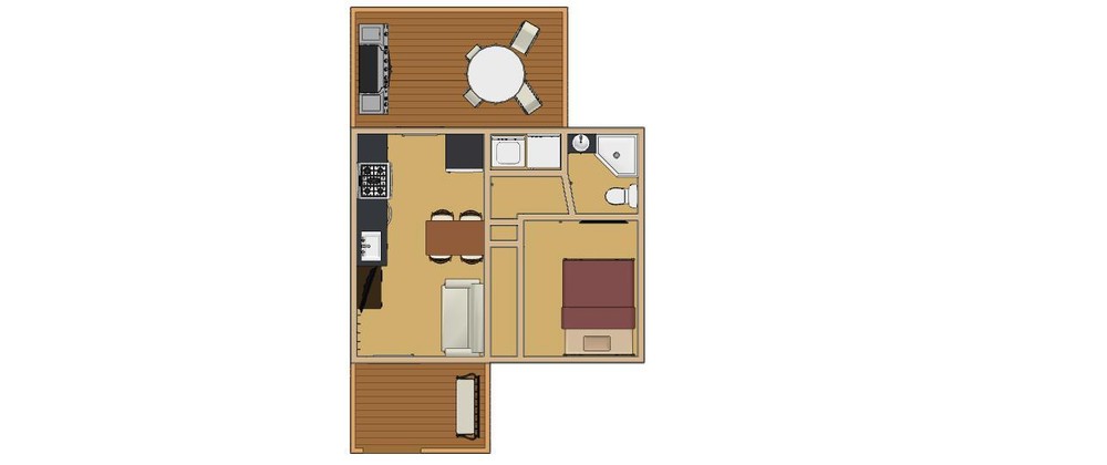 320sqft -16'x20'B - Tiny House design - ala cart