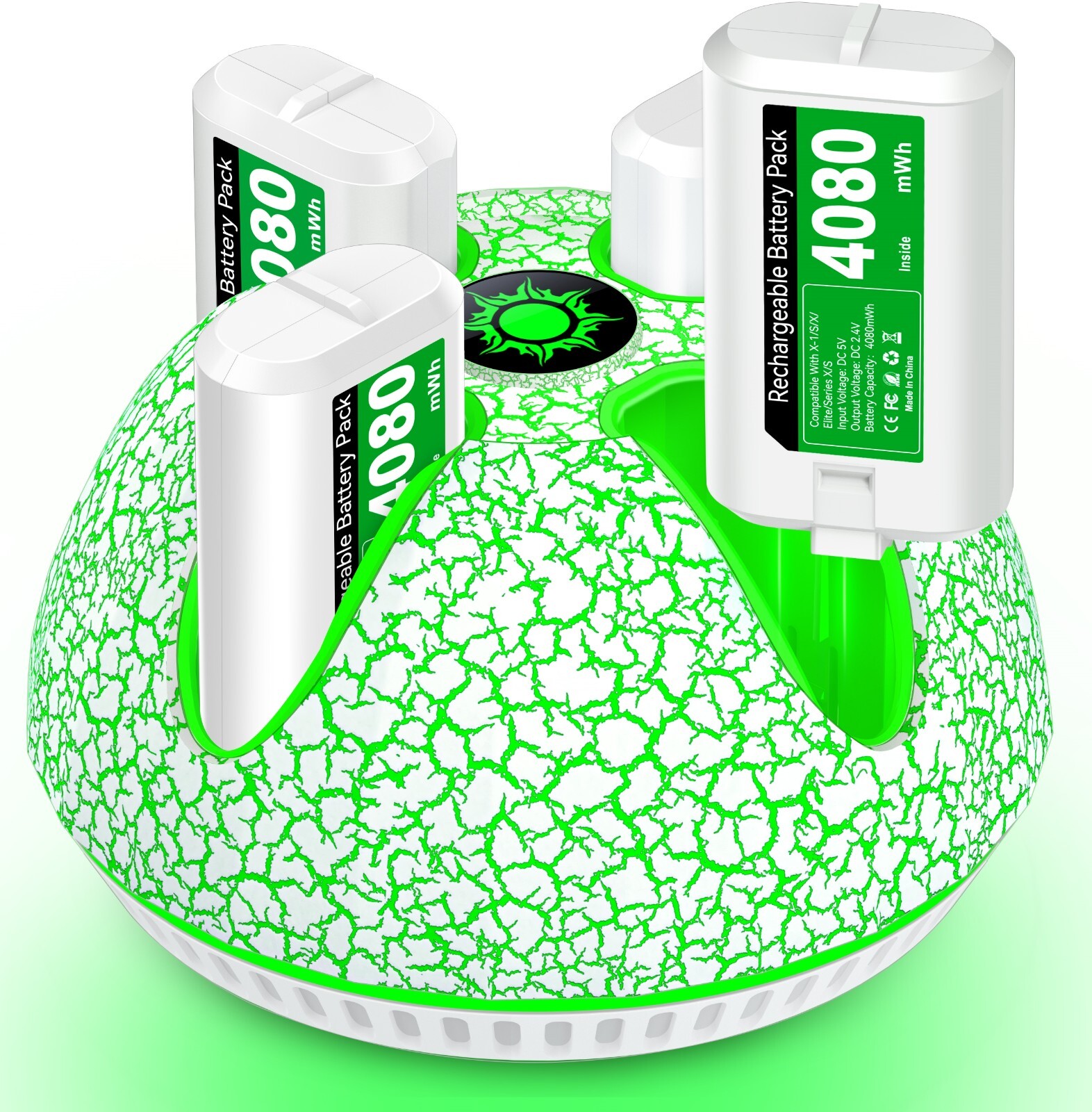 4080 mWh Xbox Controller Battery Pack Charging Dock For Xbox One/Xbox Series X|S