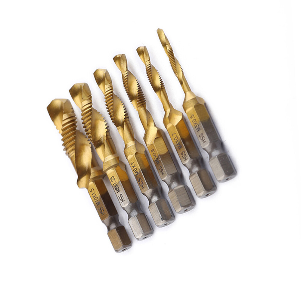 6PCS Practical Cobalt Stubby Drill Bit Set High Drill Set Screw Machine