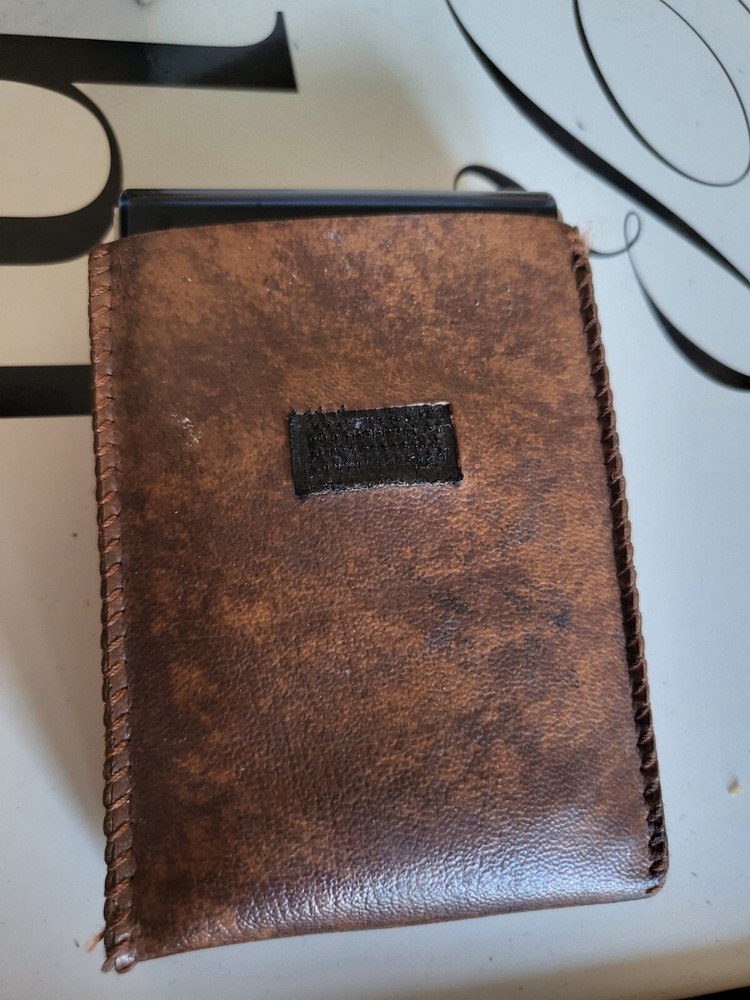 RARE DETSON E341 CALCULATOR & LEATHER CASE