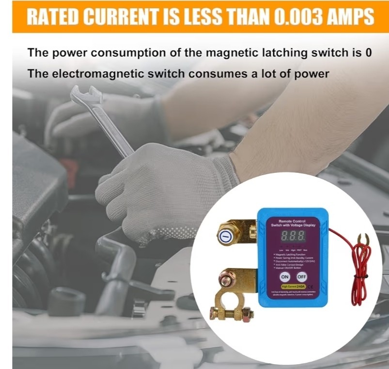 12V 240A Upgrade Remote Kill Switch Prevents Battery Drain
