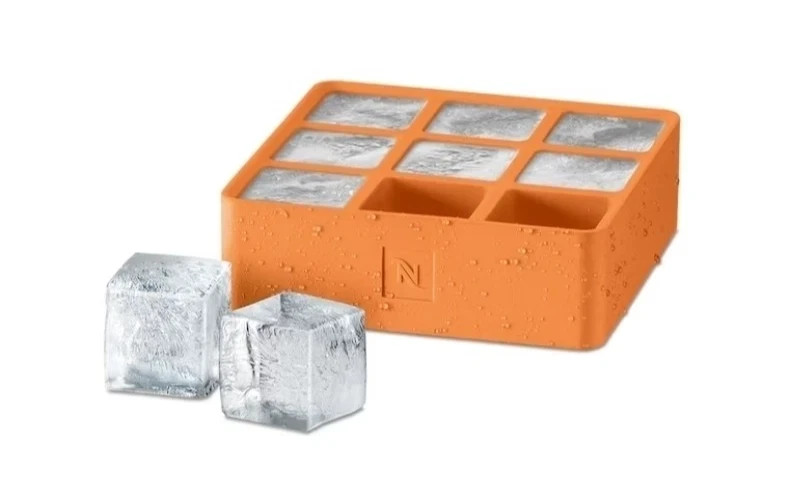 Nespresso Barista Ice Cube Tray stackable silicon mandarin
