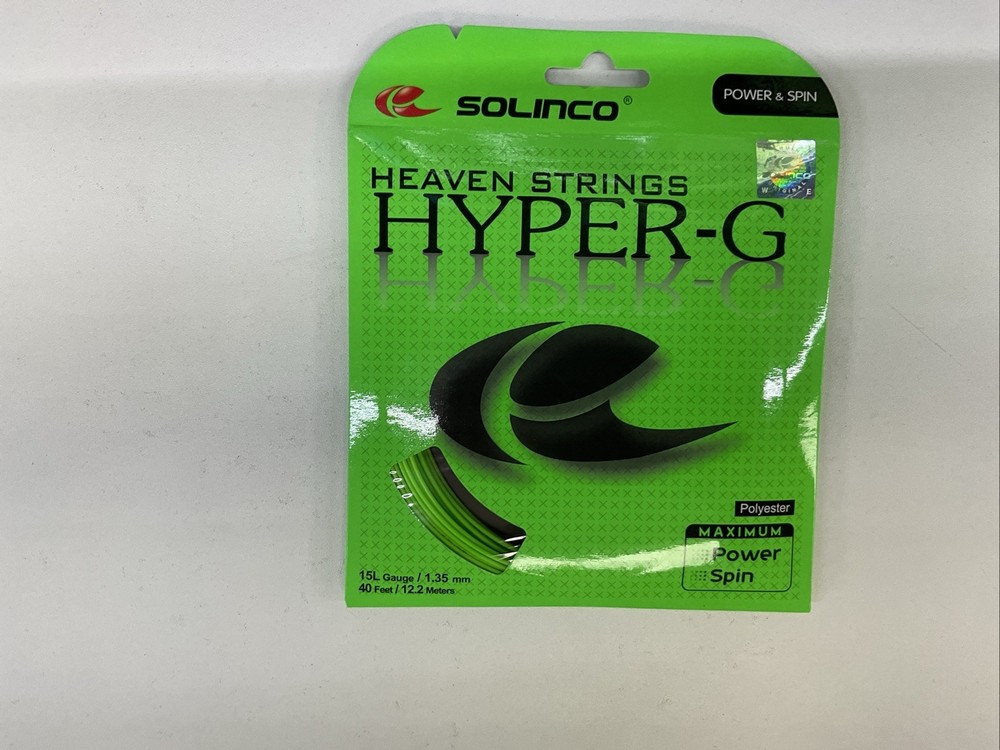 3 Pack Solinco Hyper-G 15Lg/1.35mm Polyester Green