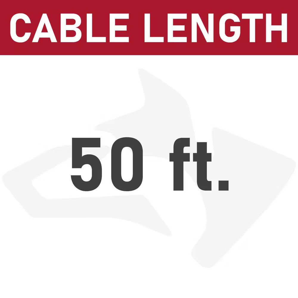 Husky Drain Auger 50ft Cable 5/16in Universal Electric Drum Machine Replacement