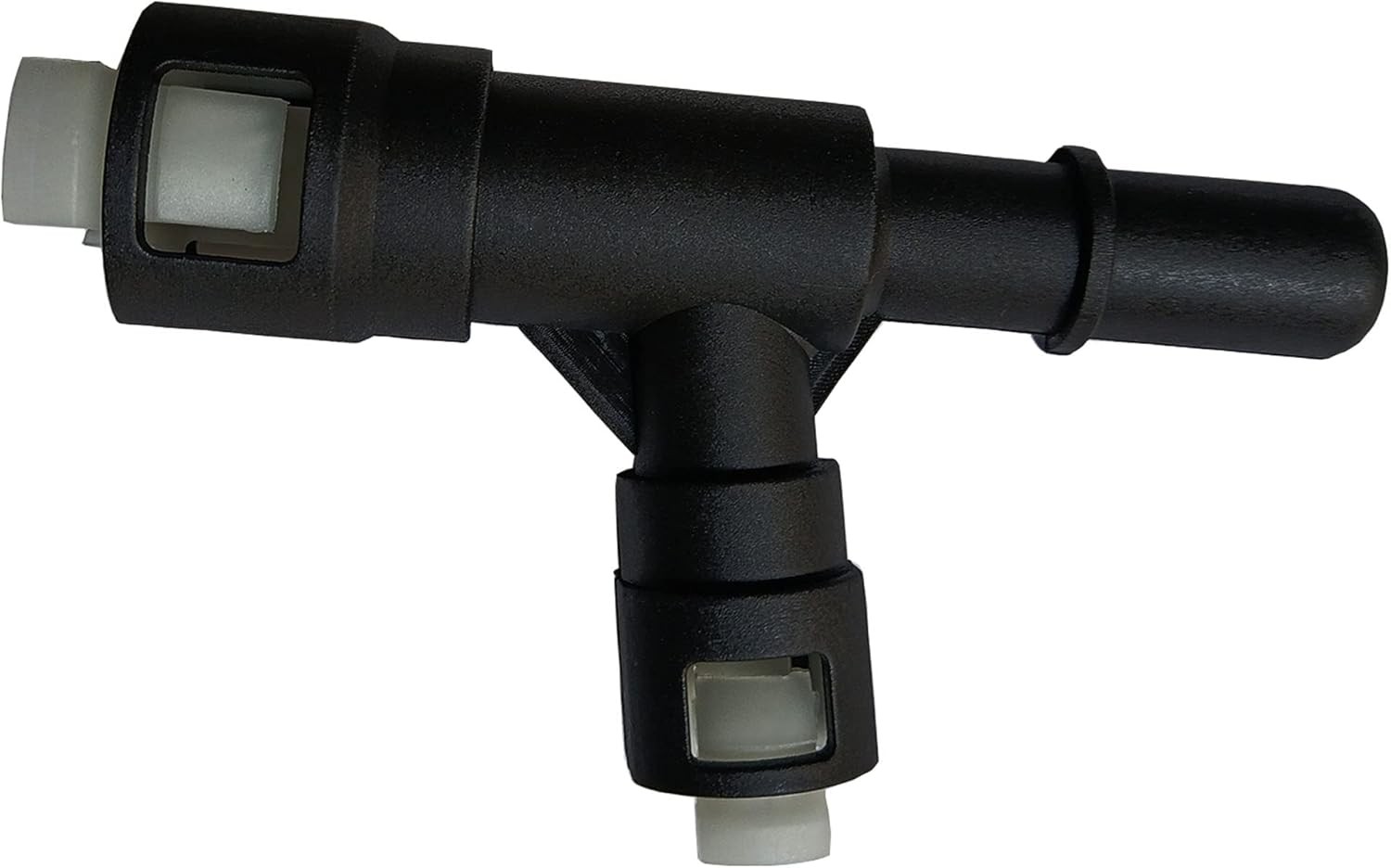 2 Pcs Black Heater Hose T Connector 15055342 15055343 (Black)