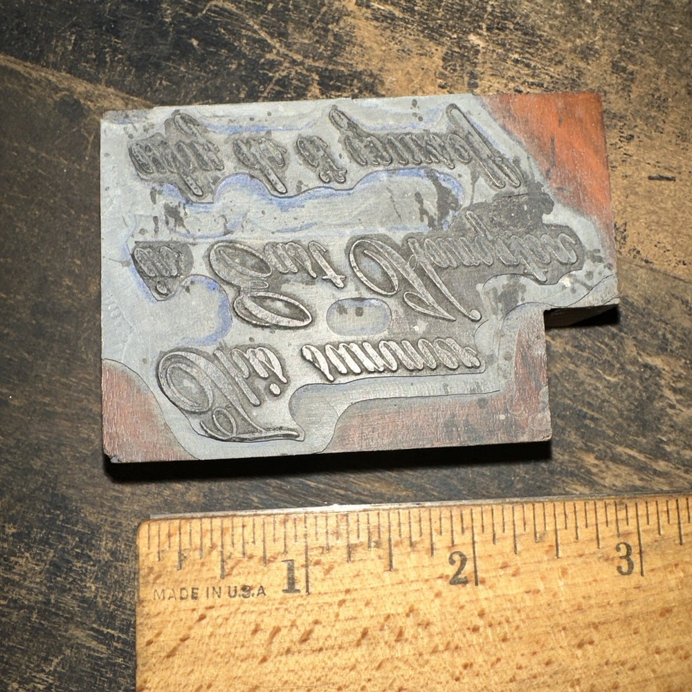 Printing Block “ This Summer In East Hampton, Why Do It Yourself “ Nice Script￼