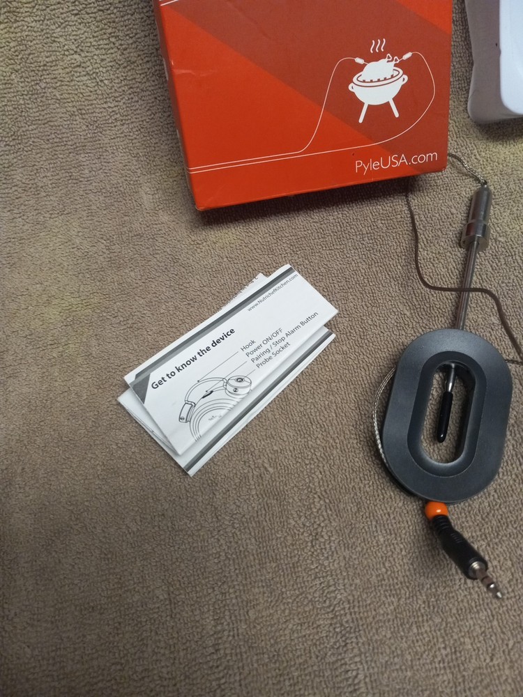 NutriChef PWIRBBQ60 Bluetooth Wireless BBQ Digital Thermometer