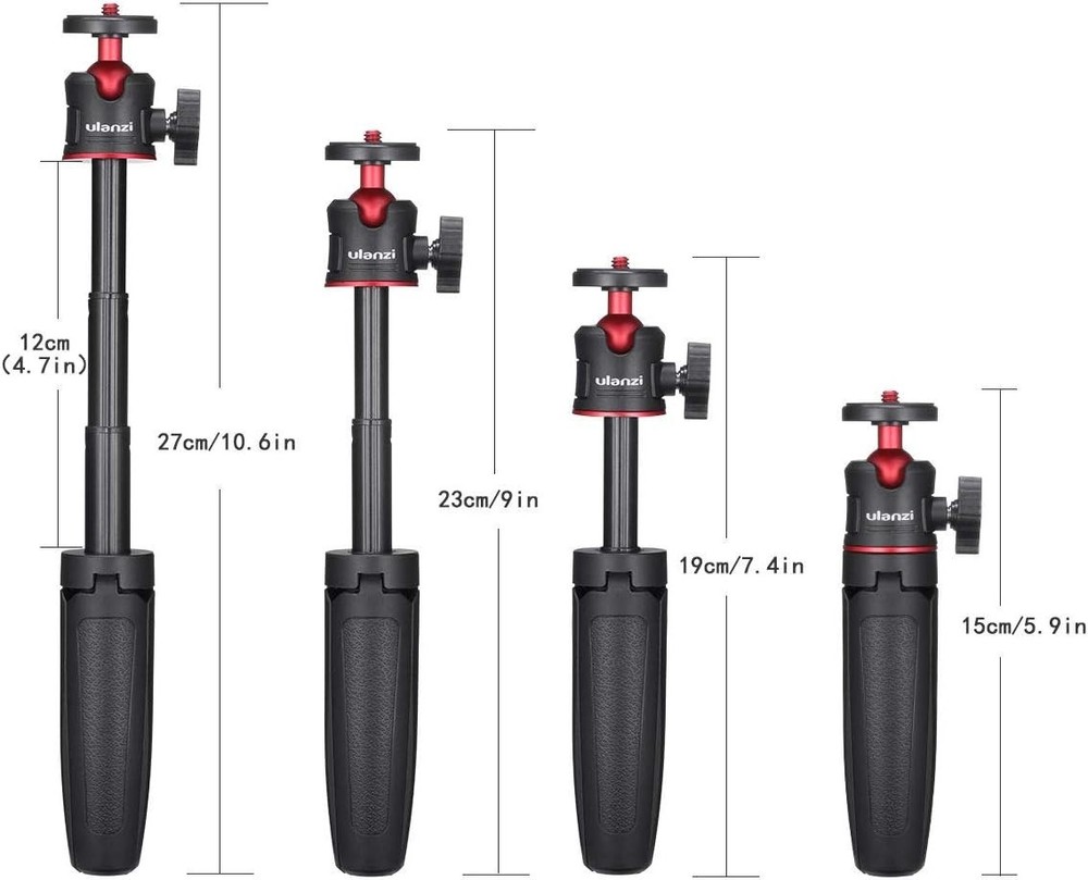 Extendable Mini Tripod for Cameras: Lightweight & Foldable Vlogging Solution