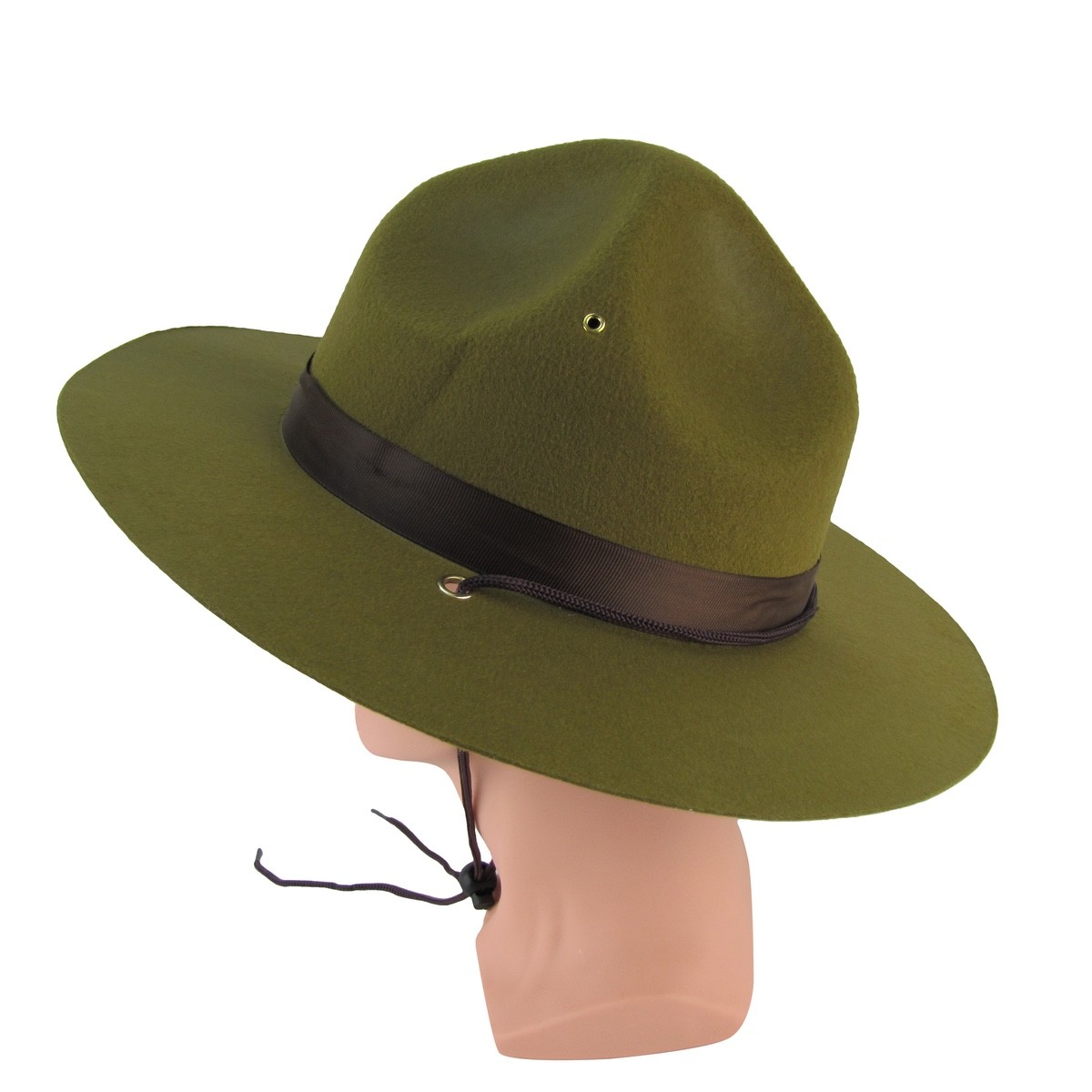 Olive Green Park Forest Ranger Hat Outdoor Cap Adult Trooper Costume Accessory