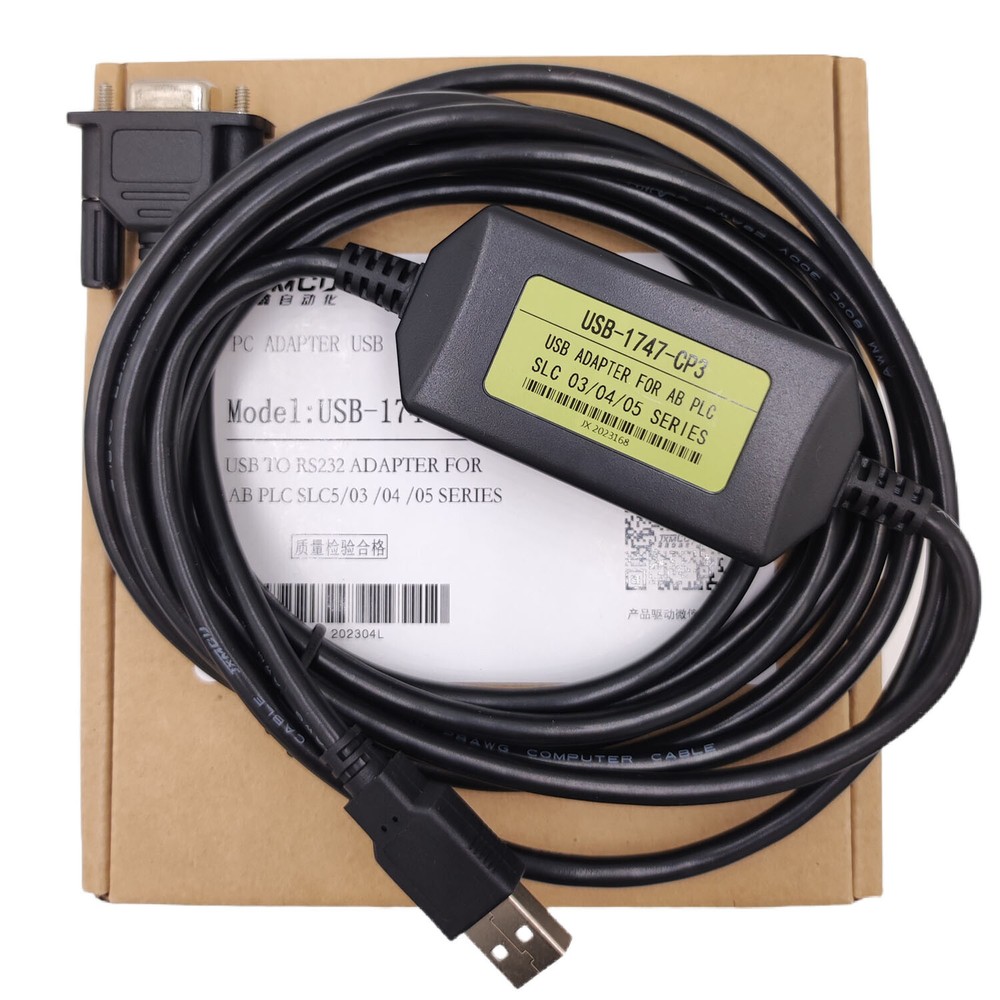 PLC USB 1747-CP3 1756-CP3 & USB 1761-CBL-PM02 MicroLogix SLC Programming Cable