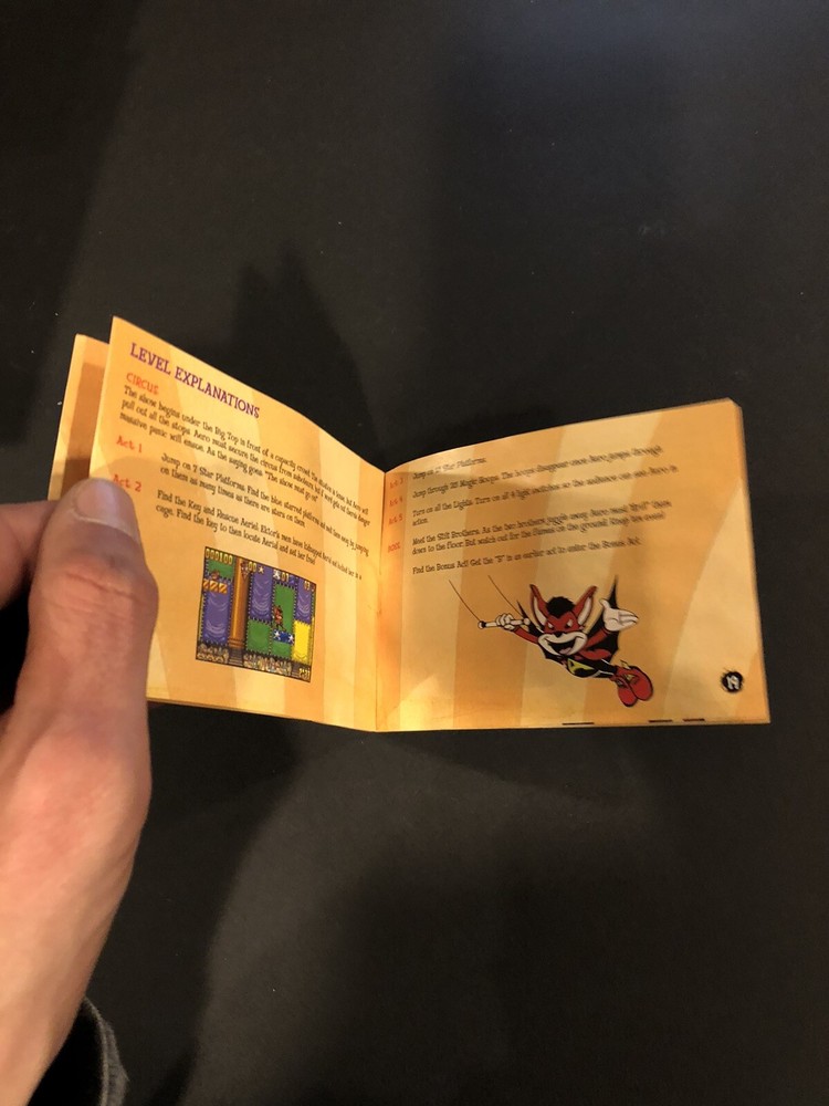 aero the acrobat gba Manual Only